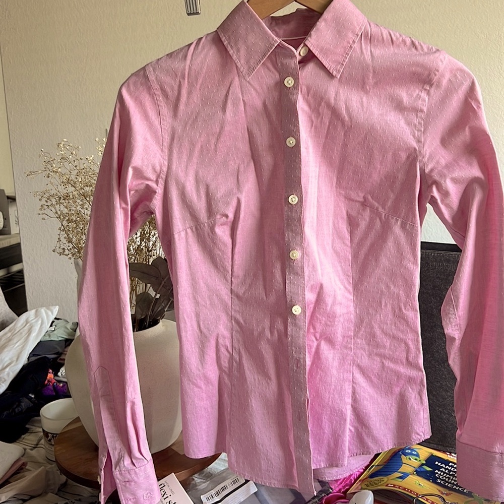 Banana Republic pink blouse size 4